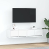 Muebles de TV 2 uds Blanco 60x31x25,5 cm Madera de ingeniería