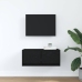 Mueble de TV madera de ingeniería roble negro 60x31x25,5 cm