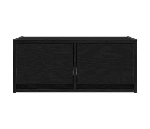 Mueble de TV madera de ingeniería roble negro 60x31x25,5 cm