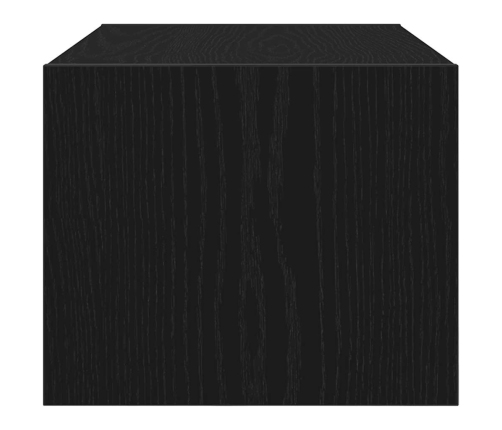 Mueble de TV madera de ingeniería roble negro 60x31x25,5 cm