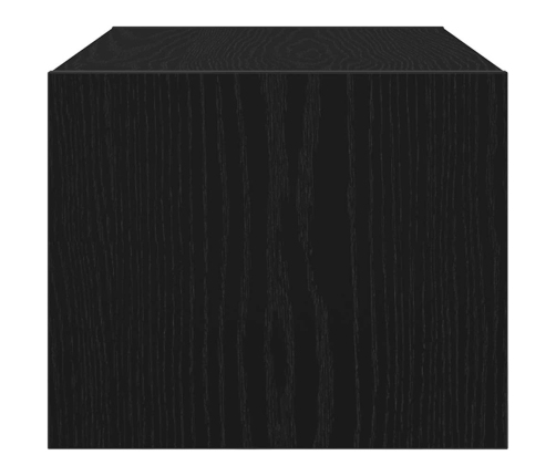 Muebles de TV 2 uds Roble Negro 60x31x25,5 cm Madera ingeniería