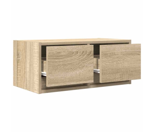 Mueble para TV madera contrachapada roble ahumado 60x31x25,5 cm