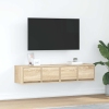 Muebles de TV 2 uds madera ingeniería roble Sonoma 60x31x25,5cm