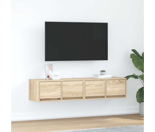 Muebles de TV 2 uds madera ingeniería roble Sonoma 60x31x25,5cm