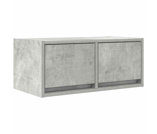 Mueble de TV madera de ingeniería gris hormigón 60x31x25,5 cm