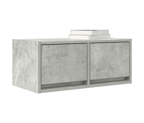 Mueble de TV madera de ingeniería gris hormigón 60x31x25,5 cm