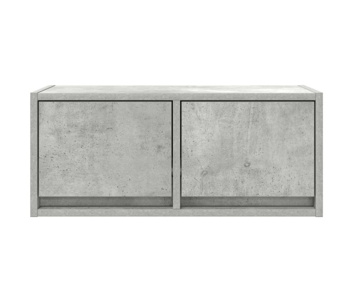 Mueble de TV madera de ingeniería gris hormigón 60x31x25,5 cm