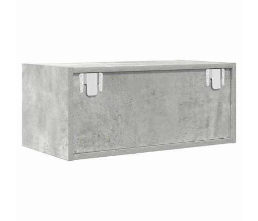 Muebles de TV 2uds madera ingeniería gris hormigón 60x31x25,5cm