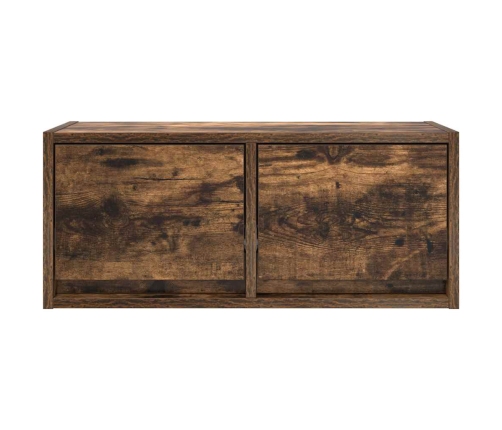 Mueble para TV madera contrachapada roble ahumado 60x31x25,5 cm