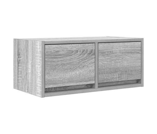 Mueble de TV madera contrachapada gris Sonoma 60x31x25,5 cm