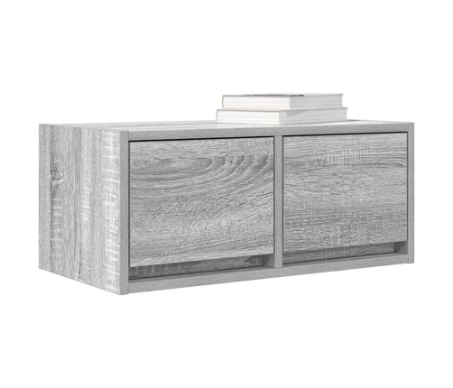 Mueble de TV madera contrachapada gris Sonoma 60x31x25,5 cm