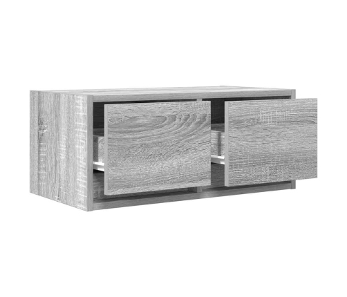 Mueble de TV madera contrachapada gris Sonoma 60x31x25,5 cm