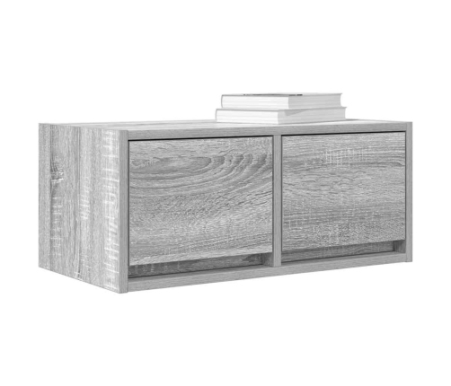 Muebles de TV 2 uds madera ingeniería gris Sonoma 60x31x25,5 cm