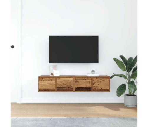 Muebles de TV 2 uds 60x31x25,5 cm Madera ingeniería envejecida