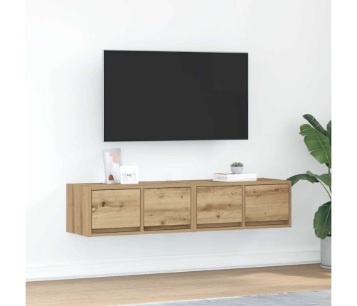 Muebles para TV 2 uds madera roble artisan 60x31x25,5 cm