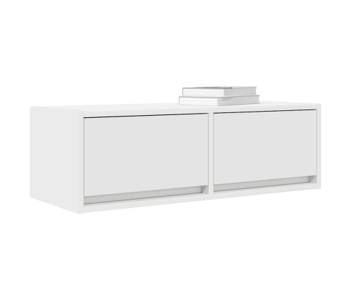 Muebles de TV 2 uds Blanco 80x31x25,5 cm Madera de ingeniería