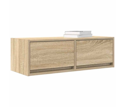 Mueble de TV de roble Sonoma 80x31x25,5 cm Madera de ingeniería