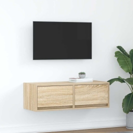 Mueble de TV de roble Sonoma 80x31x25,5 cm Madera de ingeniería