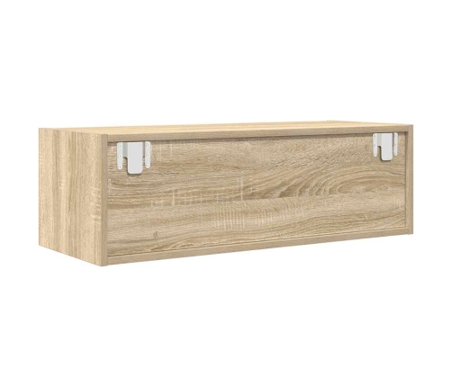 Muebles de TV 2 uds Roble Sonoma 80x31x25,5cm Madera ingeniería