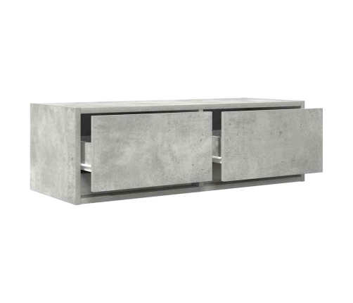 Mueble de TV de madera de ingeniería gris hormigón 80x31x25,5cm