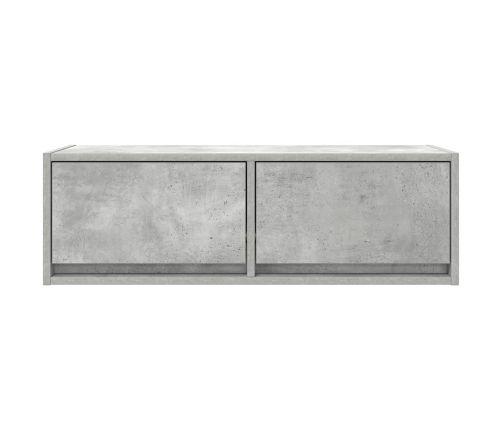 Mueble de TV de madera de ingeniería gris hormigón 80x31x25,5cm