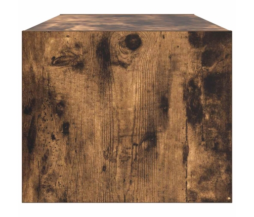 Mueble de TV de roble ahumado 80x31x25,5cm Madera de ingeniería