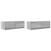 Muebles de TV 2 uds madera ingeniería gris Sonoma 80x31x25,5 cm