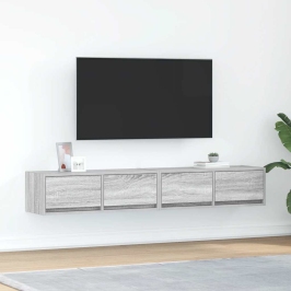 Muebles de TV 2 uds madera ingeniería gris Sonoma 80x31x25,5 cm