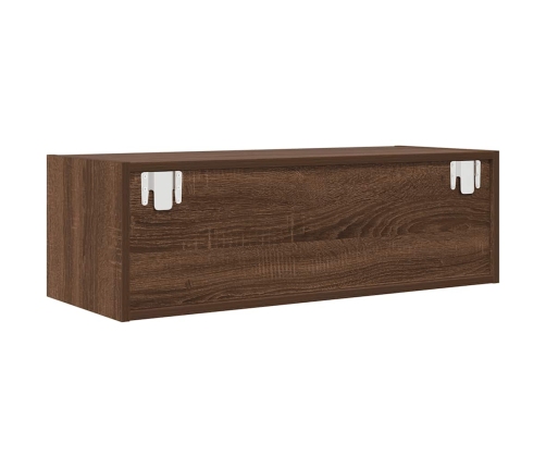 Muebles de TV 2uds Roble marrón 80x31x25,5 cm Madera ingeniería