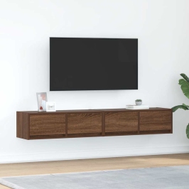 Muebles de TV 2uds Roble marrón 80x31x25,5 cm Madera ingeniería