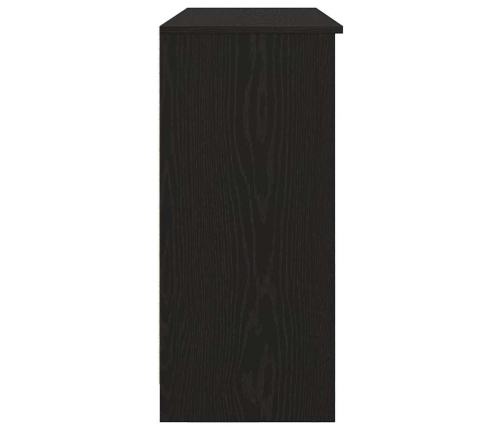 Aparador con cajón roble negro 101x35x76 cm madera ingeniería