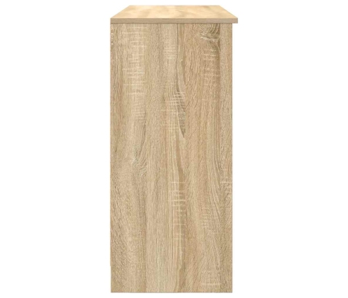 Aparador con cajón roble Sonoma 101x35x76 cm madera ingeniería