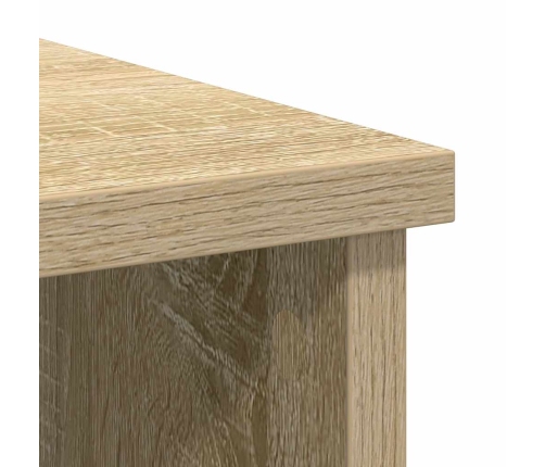 Aparador con cajón roble Sonoma 101x35x76 cm madera ingeniería