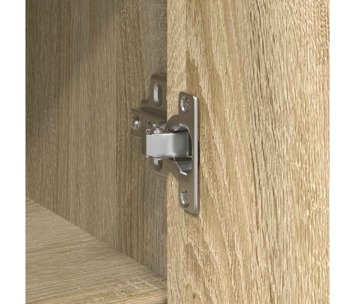 Aparador con cajón roble Sonoma 101x35x76 cm madera ingeniería