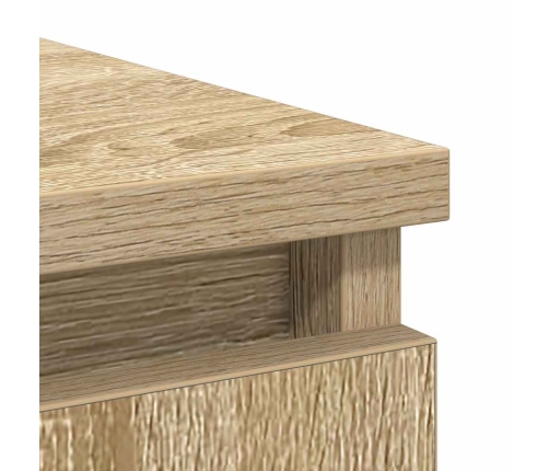 Aparador con cajón roble Sonoma 71x35x65 cm madera ingeniería