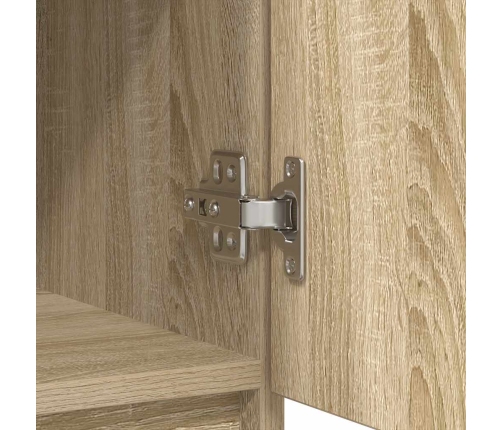 Aparador con cajón roble Sonoma 71x35x65 cm madera ingeniería