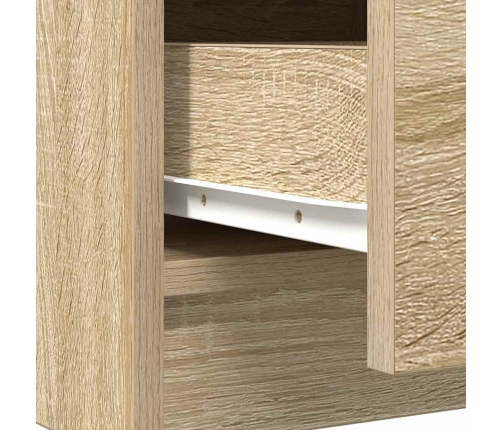 Aparador con cajones roble Sonoma 71x35x84 cm madera ingeniería