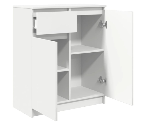 Aparador con cajón blanco 71x35x84 cm madera de ingeniería