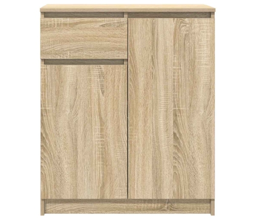 Aparador con cajón roble Sonoma 71x35x84 cm madera ingeniería