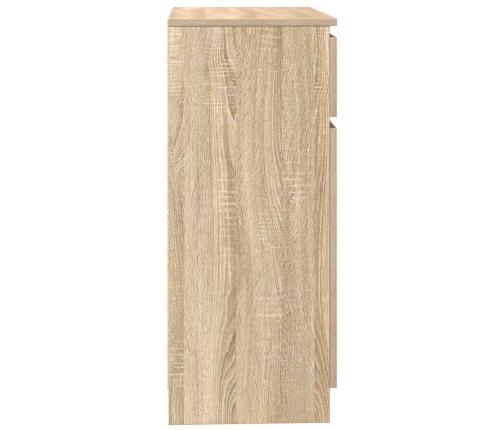 Aparador con cajón roble Sonoma 71x35x84 cm madera ingeniería