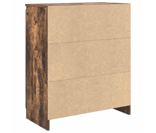 Aparador con cajón roble ahumado 71x35x84 cm madera ingeniería