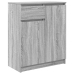 Aparador con cajón  Sonoma gris 71x35x84 cm madera de ingeniería