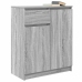 Aparador con cajón  Sonoma gris 71x35x84 cm madera de ingeniería