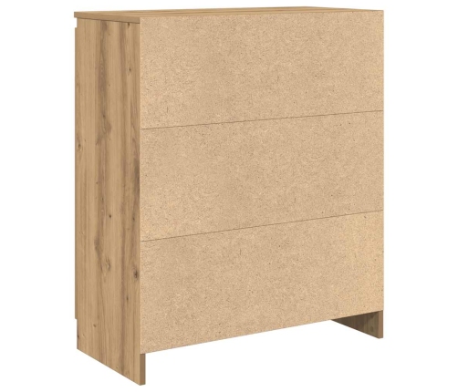 Aparador con cajón roble artesanal 71x35x84cm madera ingeniería