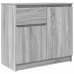 Aparador con cajón gris Sonoma 71x35x65 cm madera de ingeniería