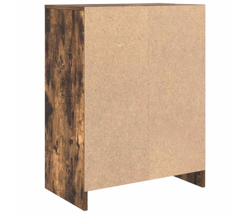 Aparador roble ahumado 57x34x76 cm madera de ingeniería