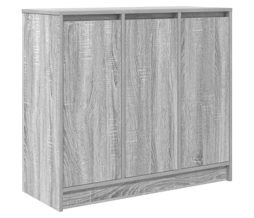 Aparador Sonoma gris 85x34x76 cm madera de ingeniería