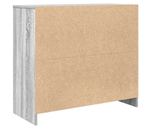 Aparador Sonoma gris 85x34x76 cm madera de ingeniería