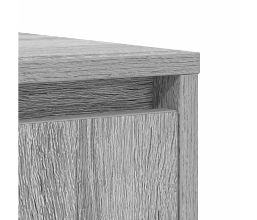 Aparador Sonoma gris 85x34x76 cm madera de ingeniería