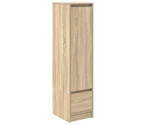 Aparador alto roble Sonoma 29,5x34x119,5cm madera de ingeniería